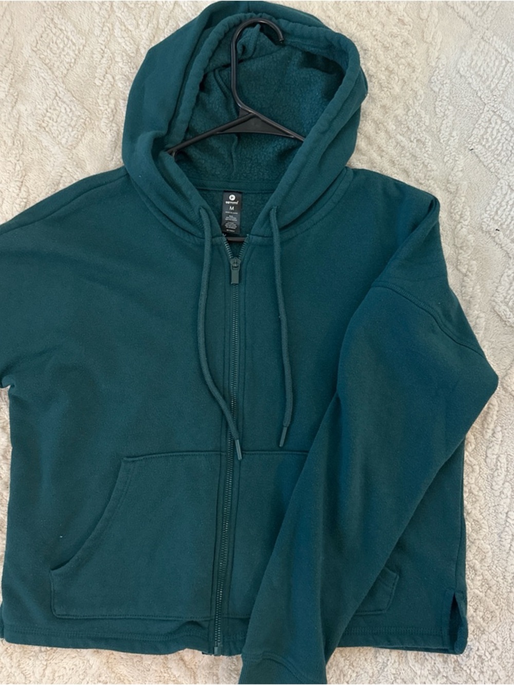 90 Degree By Reflex Forest Green Full-Zip Hoodie